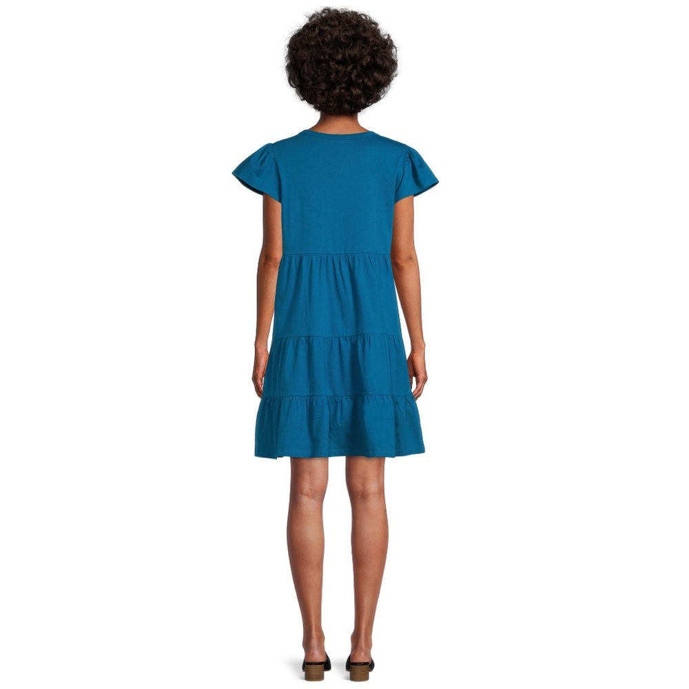 NWT Tiered Knit Dress for Women from Time and Tru - Picture 4 of 10